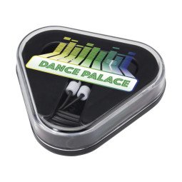 Bullet Rebel earbuds with recycled plastic storage box