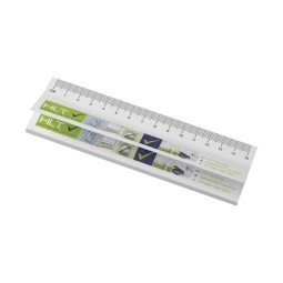 Bullet Sticky-Mate® recycled sticky notes with printed 15 cm ruler