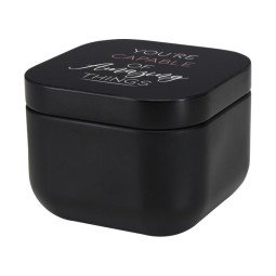 Bullet Tindra square tin candle with vanilla aroma