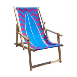 Comfort deckchair with armrest express