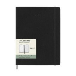 Moleskine agenda hebdomadaire XL 12 mois à couverture souple