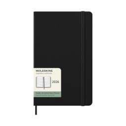 Moleskine horizontale weekagenda voor 12 maanden met harde kaft L
