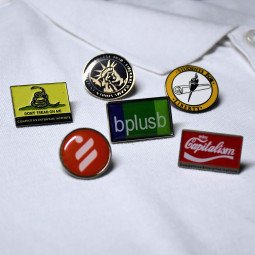 Personalized metal pins in custom shape