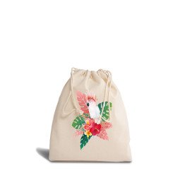 Premium 155 g/m² pochette à cordon en coton 25 x 30 cm - OEKO-TEX