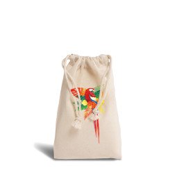 Premium 155g/m² cotton drawstring bag 15 x 20 cm - OEKO-TEX