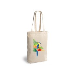 Premium 300 g/m² canvas tas met lange handvatten en gusset - OEKO-TEX