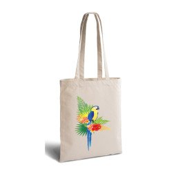 Premium 330g/m² canvas bag with long handles - OEKO-TEX