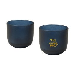 Seasons Male glazen bekers van 200 ml - set van 2