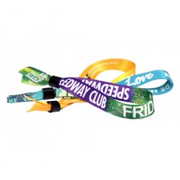 Sublimated or woven wristbands