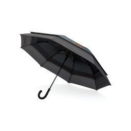 Swiss Peak 23" to 27" expandable rPET storm-proof umbrella