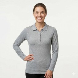 TH Clothes Bern women's long sleeve polo shirt