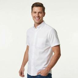 TH Clothes London men's short-sleeve Oxford shirt