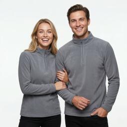 TH Clothes Vienna unisex polar fleece jacket with 1/4 zip