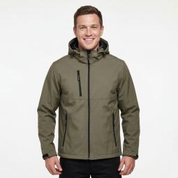 TH Clothes Zagreb heren softshelljas met afneembare capuchon 280g