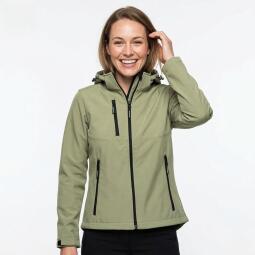 TH Clothes Zagreb veste softshell femme avec capuche amovible