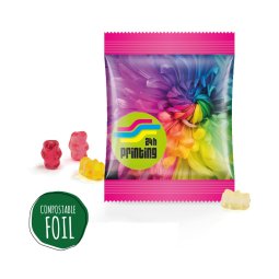 Trolli jelly bears mini bag, compostable foil