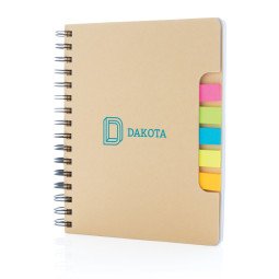 XD Collection A5 craft notebook with sticky notes, ruled