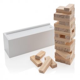 XD Collection Deluxe tumbling tower wood block stacking game