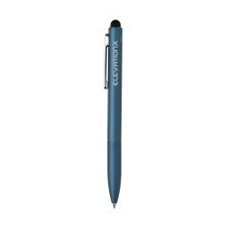 XD Collection Kymi RCS gerecycleerd aluminium pen met stylus, blauwschrijvend