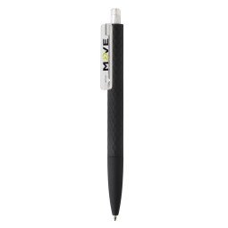 XD Collection X3 black smooth touch ballpoint pen, blue ink