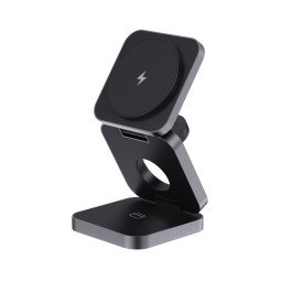 XD Xclusive Terra faltbares 3-in-1 15W Charger aus RCS recyceltem Aluminium