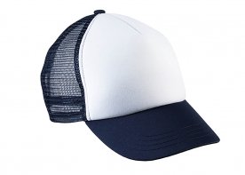 White - Navy blue