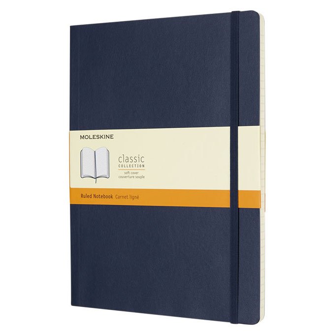 Moleskine A4 soft cover notebook, ruled